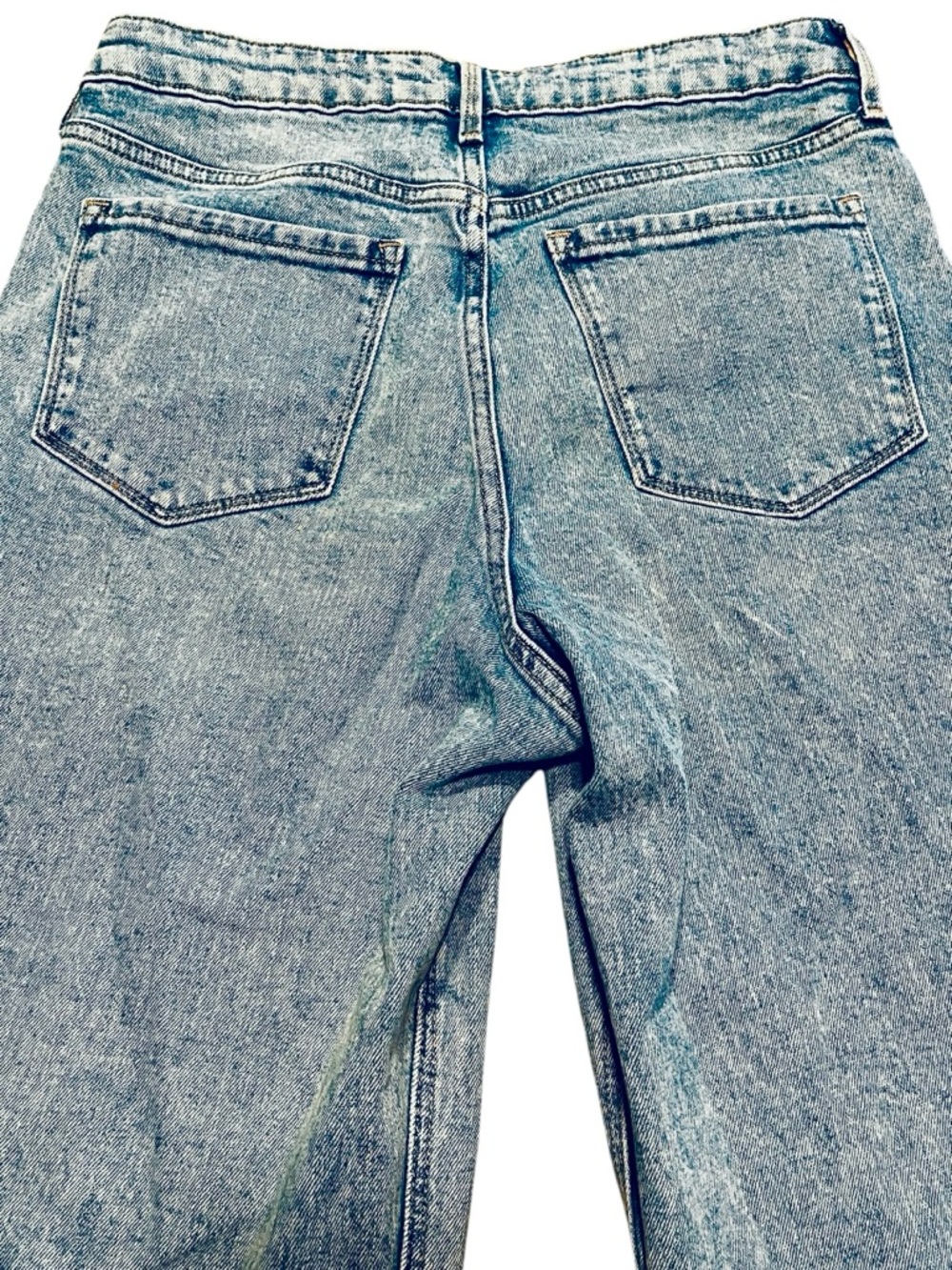 Old Navy Extra High Rise Wide Leg DIY Painted Jeans Size 10 - Picture 4 of 8